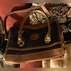 Dooney & Bourke All Weather Navy Leather Crossbody Bag